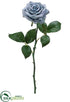 Silk Plants Direct Rose Spray - Gray Blue - Pack of 12