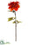 Silk Plants Direct Dahlia Spray - Flame - Pack of 6