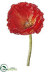 Silk Plants Direct Poppy Spray - Flame - Pack of 12