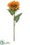 Large Sunflower Spray - Orange Flame - Pack of 12