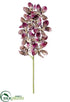 Silk Plants Direct Vanda Orchid Spray - Plum - Pack of 6