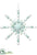 Bead Star Ornament - Jade Mint - Pack of 8