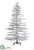 Flocked Garden Tree - Snow - Pack of 1