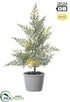 Silk Plants Direct Pine Tree - Green Snow - Pack of 4