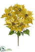 Silk Plants Direct Poinsettia Bush - Gold - Pack of 12