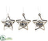 Silk Plants Direct Star Ornament - Gold - Pack of 48