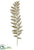 Glittered Fern Spray - Gold - Pack of 12