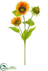 Silk Plants Direct Sunflower Spray - Yellow Gold - Pack of 12