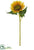 Sunflower Spray - Yellow Gold - Pack of 12