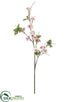 Silk Plants Direct Cherry Blossom Spray - Pink Soft - Pack of 12