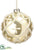 Pearl Glass Ball Ornament - Gold Pearl - Pack of 6