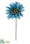 Silk Plants Direct Gerbera Daisy Spray - Turquoise - Pack of 12