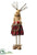 Reindeer Girl - Red Brown - Pack of 4