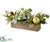 Pumpkin, Pine Cone , Eucalyptus Centerpiece - Green Brown - Pack of 1