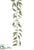 Silk Plants Direct Eucalyptus Garland - Green Brown - Pack of 6