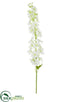 Silk Plants Direct Delphinium Spray - Cream - Pack of 6