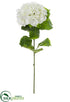 Silk Plants Direct Hydrangea Spray - Cream - Pack of 12