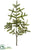 Pine Branch - Green - Pack of 6