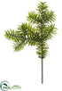 Silk Plants Direct Norway Spruce Spray - Green - Pack of 12