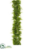 Silk Plants Direct Fern, Eucalyptus Garland - Green - Pack of 2