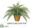 Silk Plants Direct Small Sword Fern Bush - Green - Pack of 6