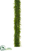 Silk Plants Direct Soft Cedar Garland - Green - Pack of 2