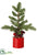 Mini Pine Tree - Green - Pack of 6