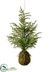 Silk Plants Direct Hanging Pine Tree - Green - Pack of 2