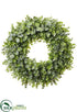 Silk Plants Direct Plastic Eucalyptus Wreath - Green - Pack of 1