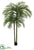 Silk Plants Direct Areca Palm Tree - Green - Pack of 2