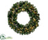 Silk Plants Direct Pine Wreath - Green - Pack of 2