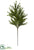 Silk Plants Direct Pine Spray - Green - Pack of 12