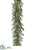 Silk Plants Direct Iced Cedar Garland - Green - Pack of 4