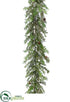 Silk Plants Direct Iced Cedar Garland - Green - Pack of 4