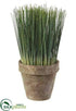 Silk Plants Direct Grass - Green - Pack of 4