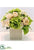 Silk Plants Direct Peony, Rose, Hydrangea Arrangement - Peach Green - Pack of 1