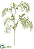 Silk Plants Direct Amaranthus Hanging Spray - White Green - Pack of 12