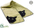 Cat Table Runner - Black Green - Pack of 6