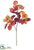 Leaf Spray - Burgundy Green - Pack of 12