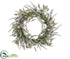 Silk Plants Direct Lavender, Eucalyptus Wreath - Lavender Green - Pack of 4