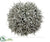 Silk Plants Direct Pine Ball Ornament - Gray Green - Pack of 6