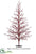 Tinsel Tree - Red Iridescent - Pack of 2