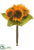 Silk Plants Direct Sunflower Bouquet - Orange - Pack of 12