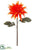 Dahlia Spray - Orange - Pack of 12