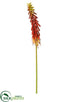 Silk Plants Direct Red-Hot Poker Spray - Red Orange - Pack of 12