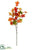 Oak Leaf Spray - Flame Orange - Pack of 12