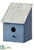 Silk Plants Direct Birdhouse - Blue Antique - Pack of 2