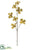 Metallic Dogwood Spray - Gold Antique - Pack of 12