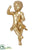 Cherub Wall Decor - Gold Antique - Pack of 1