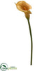 Silk Plants Direct Giant Calla Lily Spray - Yellow Two Tone - Pack of 8